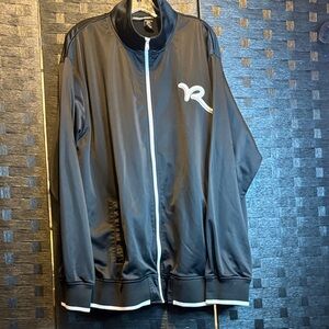 Rocawear Black track  Jacket with White Accents